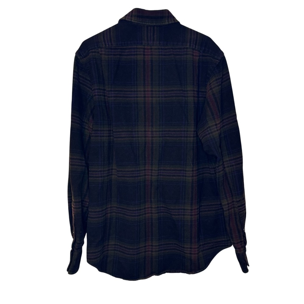 Polo Ralph Lauren Men's Shirt Plaid Flannel Long Sleeve Preppy Brown Medium - Picture 10 of 10